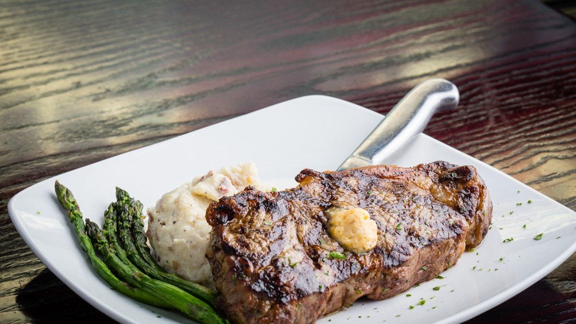 Hand Cut NY Strip (Simply Wood Grilled)