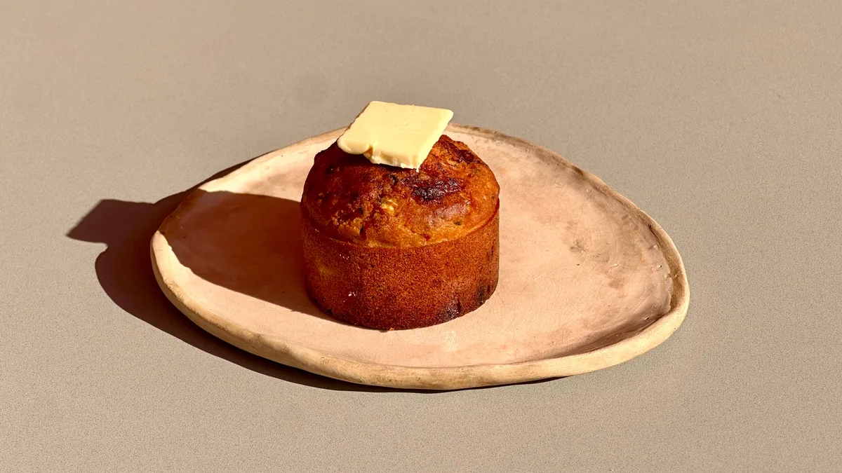 ( NEW ) ZUCCHINI + CHEDDAR CORN BREAD