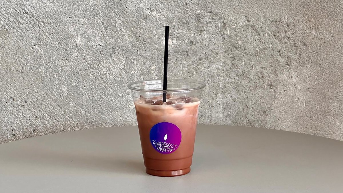 ICED CACAO LATTE ( ORGANIC )