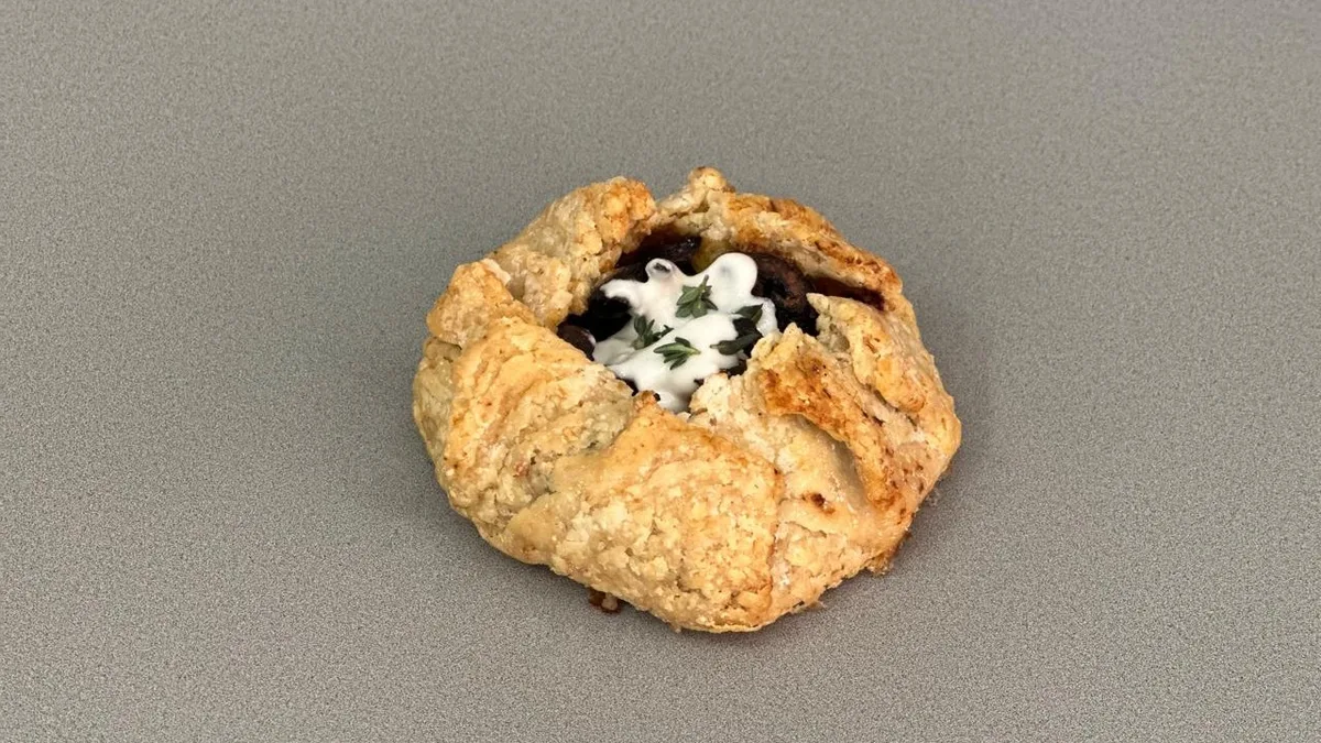 Mushroom and Vegan Cheese Galette