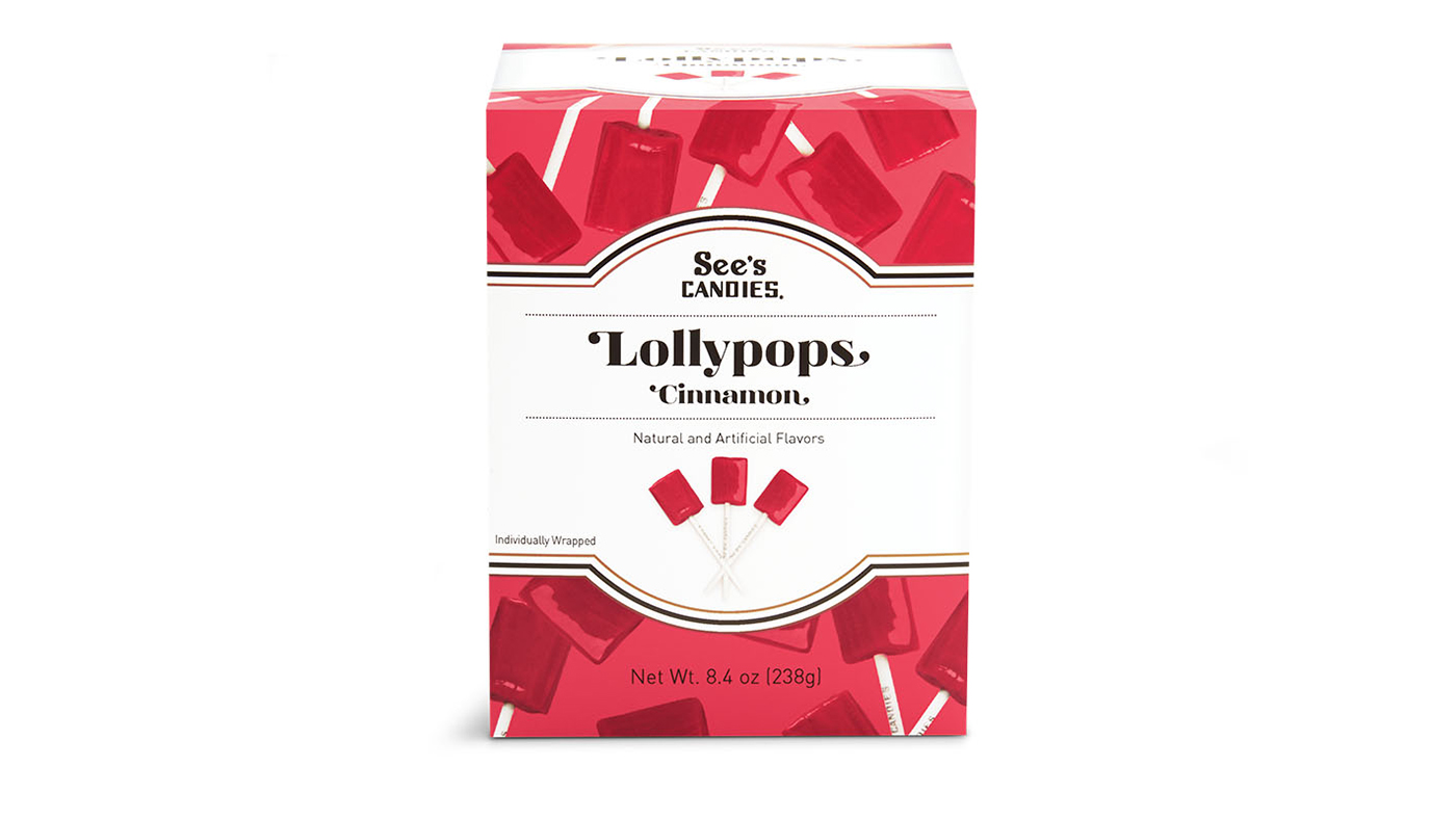 12-pack Cinnamon Lollypops