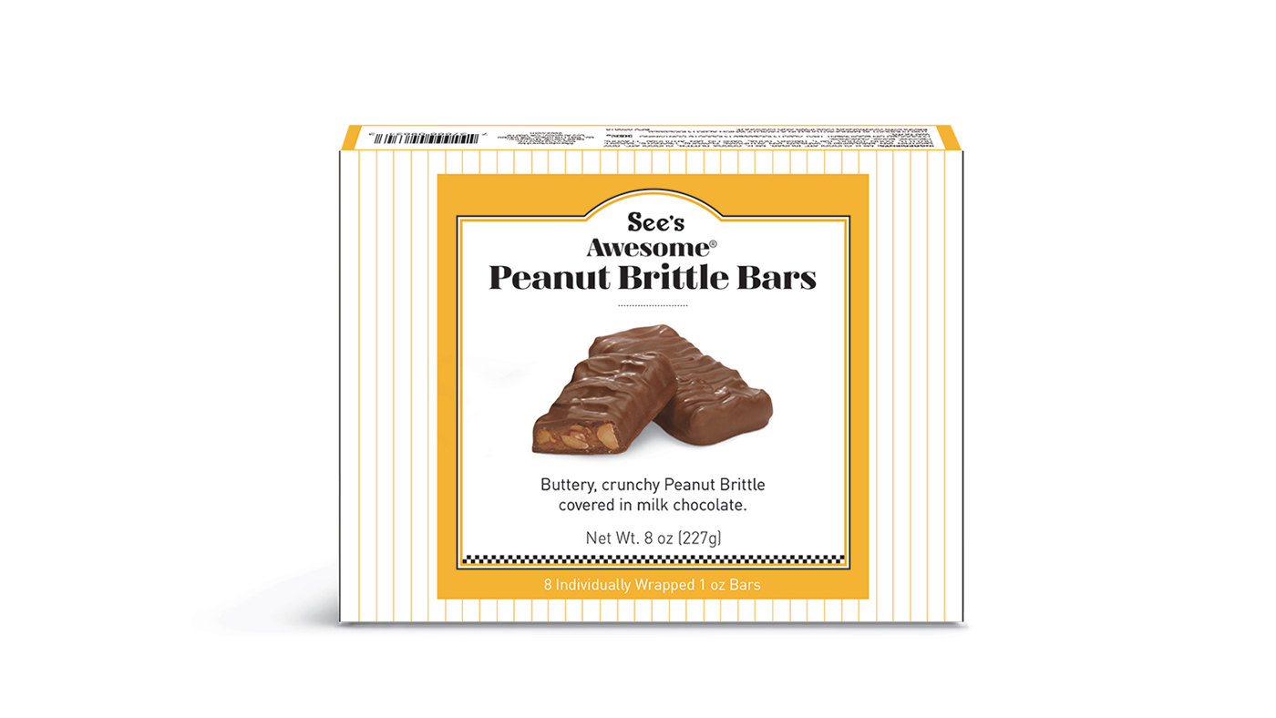 8-pack Awesome Peanut Brittle Bar