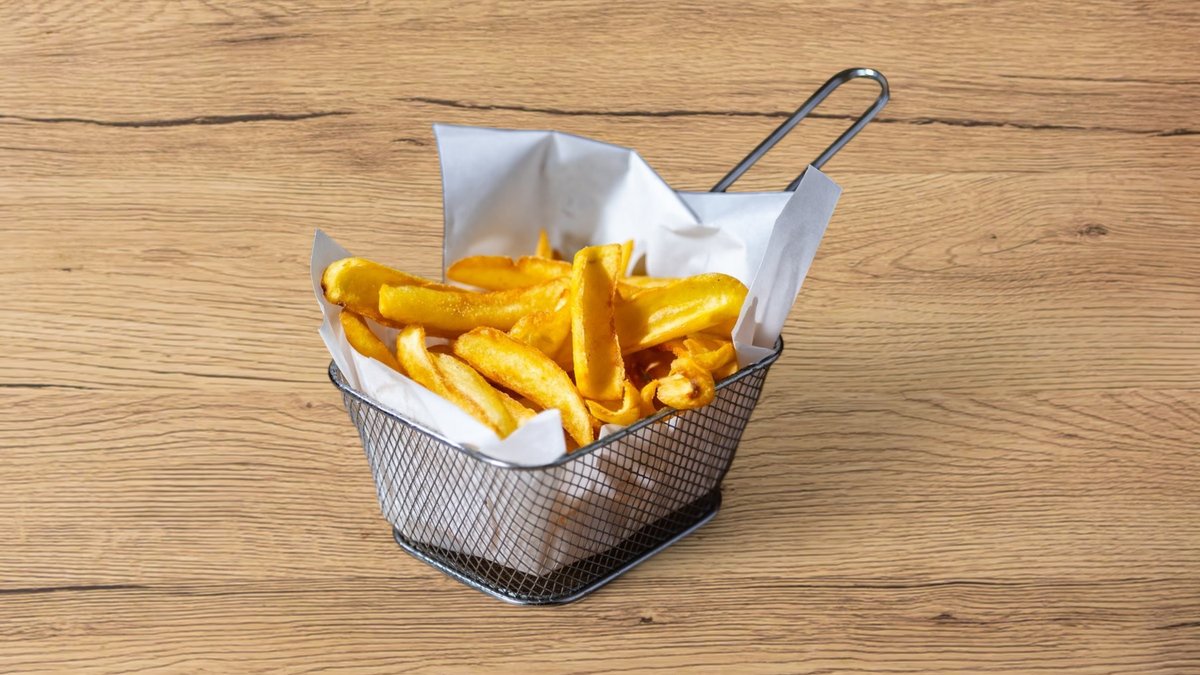 French fries with optional dip