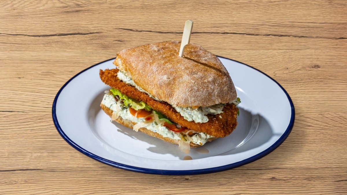 Fried chicken ciabata