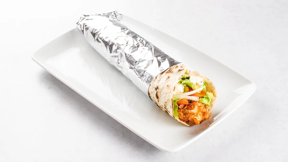 Crispy chicken wrap
