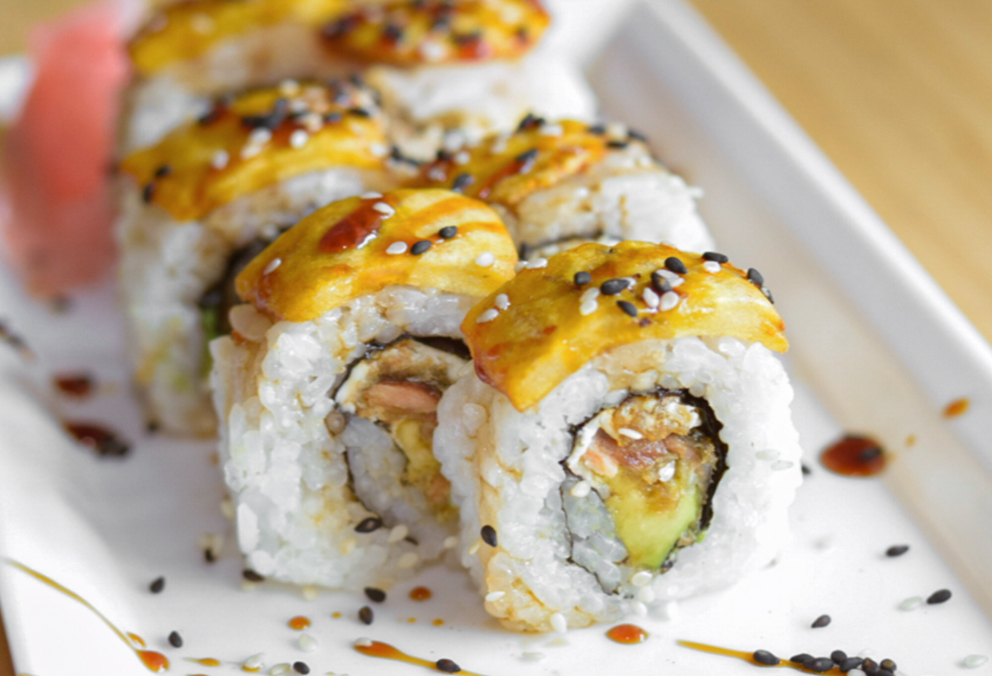 Salmón Skin Crunch Roll