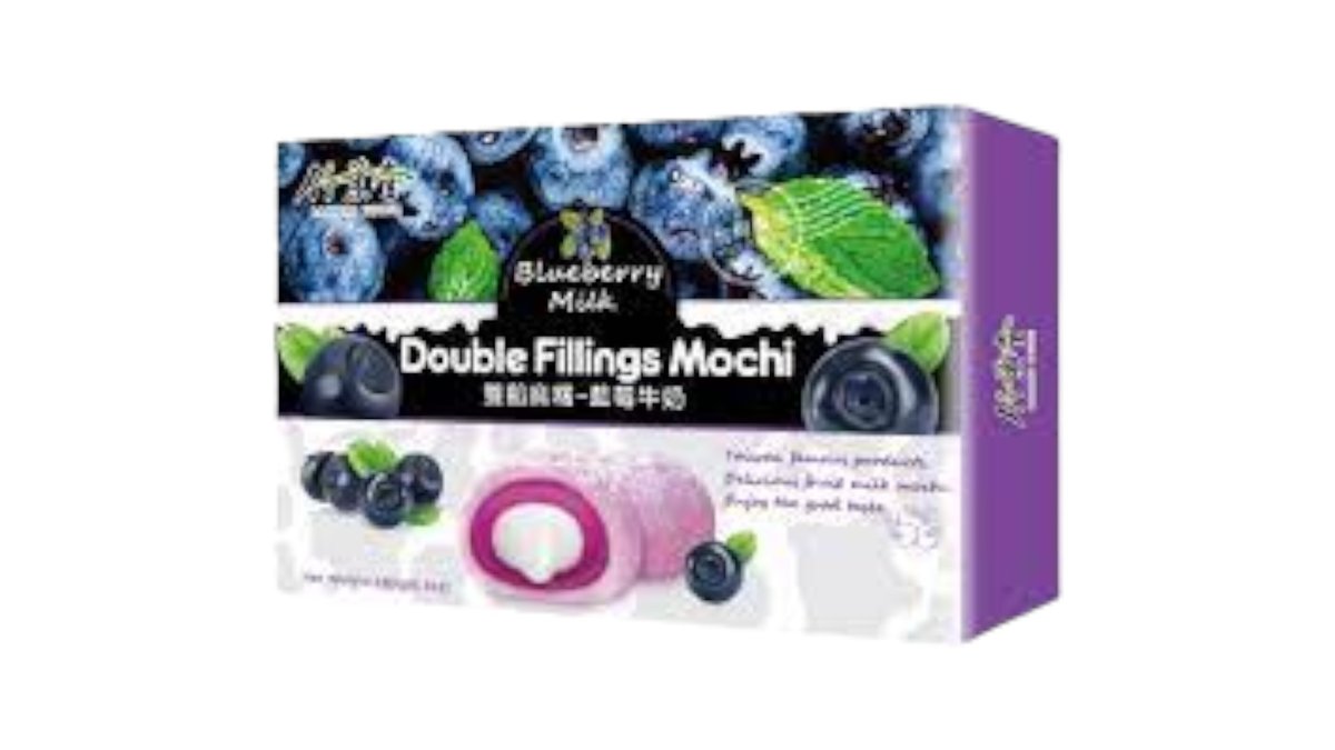 mochi áfonya , blueberry mochi ( việt quất)