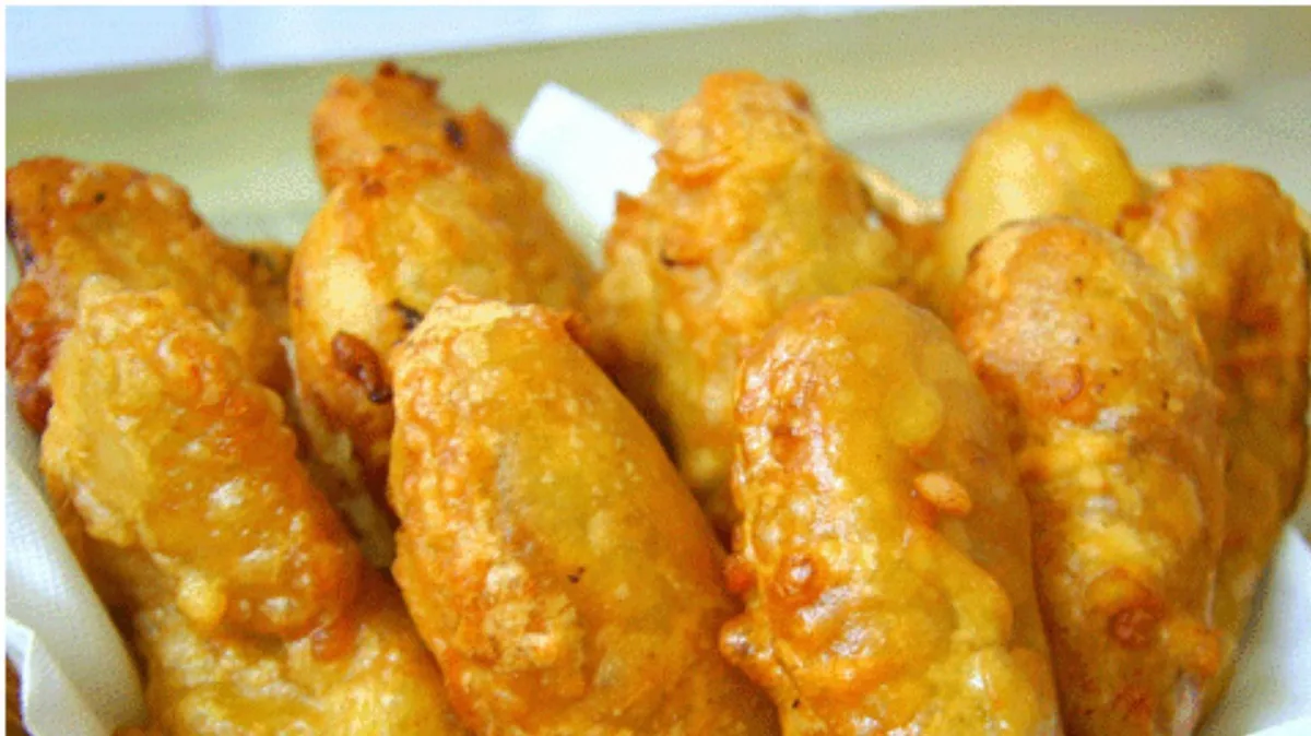 Sült banán darabok (banh chuoi)