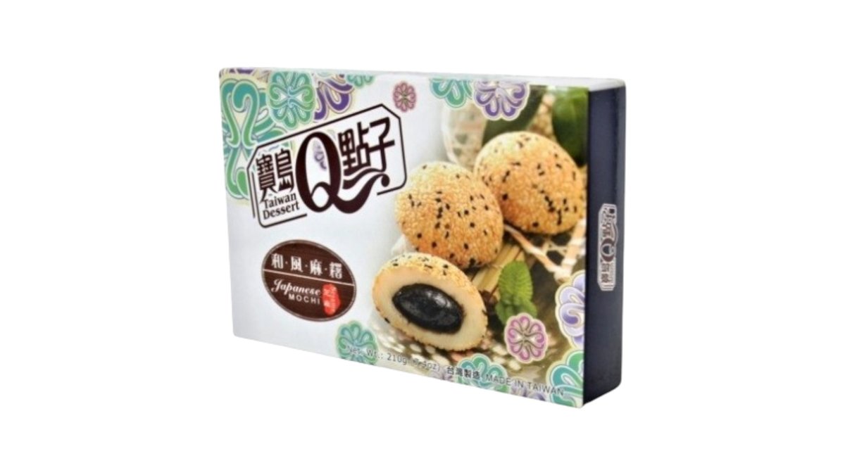 Szezám Mochi kókuszfoszlányokkal (hat vung với sợi dừa)