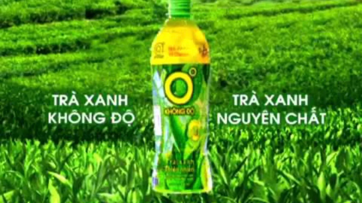 Vietnami természetes ice zöld tea 500ml (tra xanh khong do)