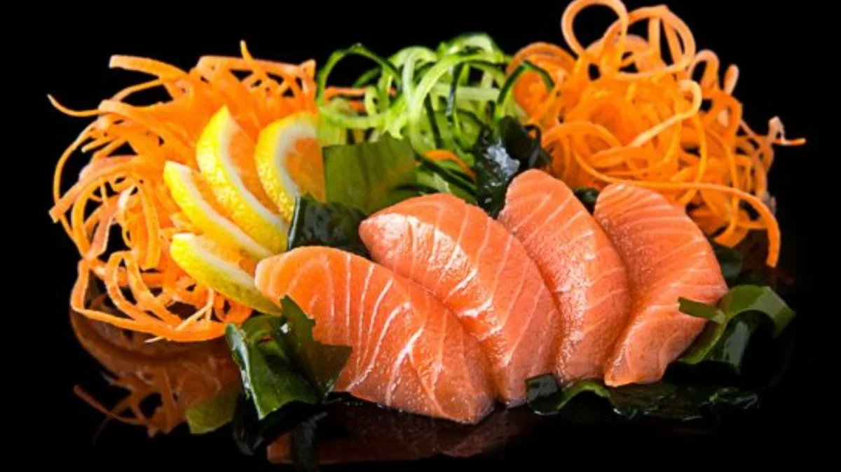 4 db Lazac sashimi