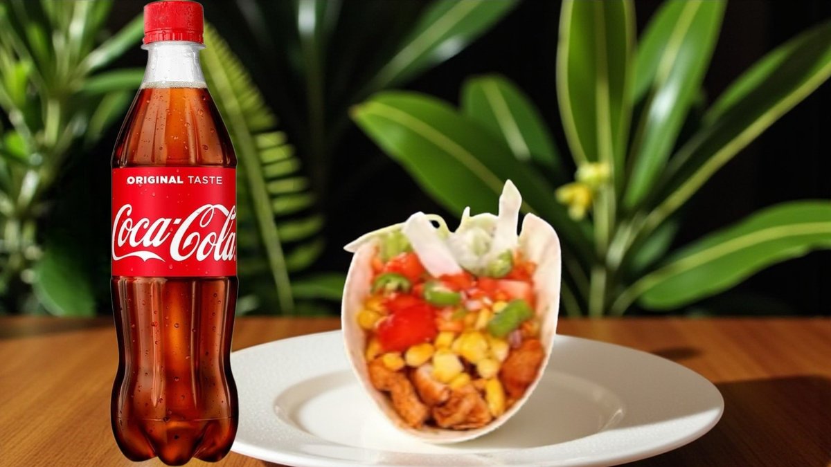 2 броя тако пиле + Coca-Cola 500ml