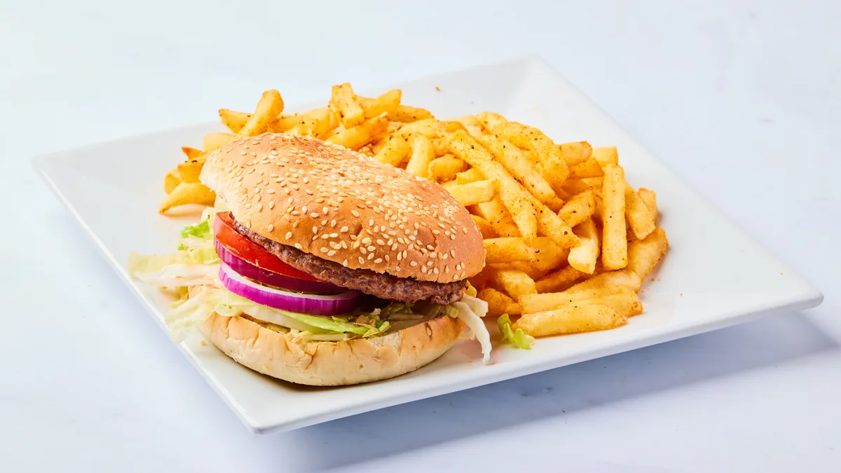 Cheeseburger Tallerken