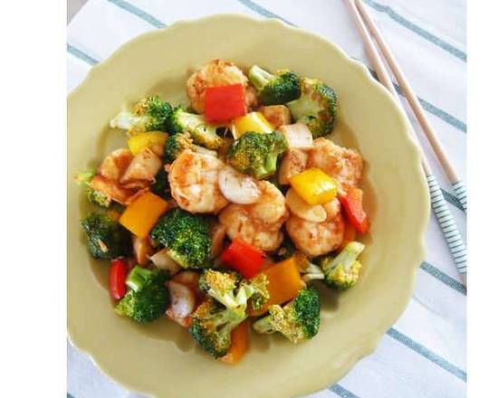 Stir Fried Shrimp and Veg 새우and야채볶음