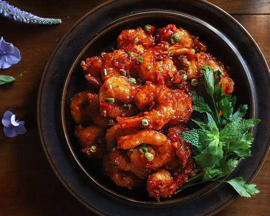 Stir Fried Spicy Shrimp 매운새우