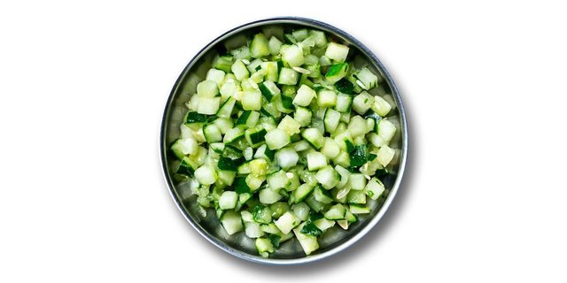Diced Cucumbers