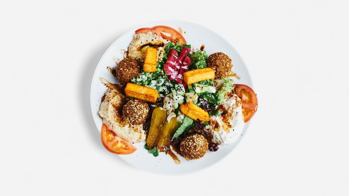Falafel-Halloumi-Teller