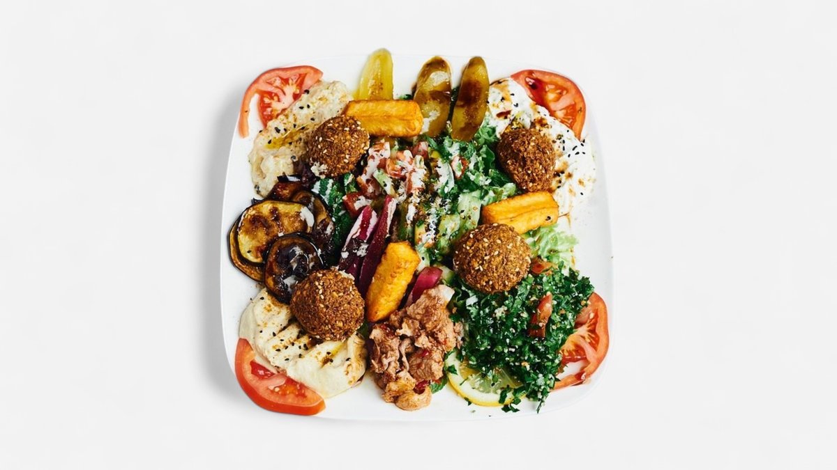 Sesam Teller mit Fleisch