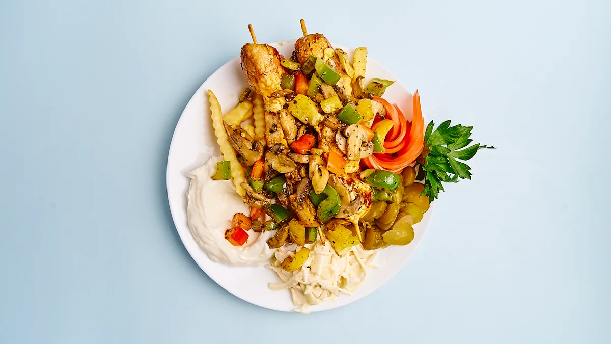 30. Schaschlik-Teller