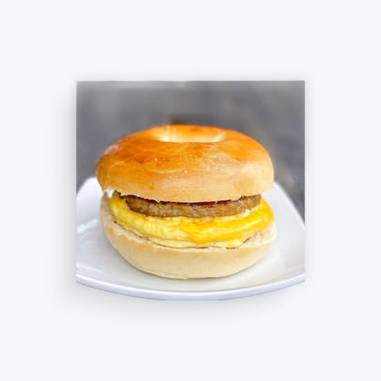 Sausage Egg and Cheese Bagel