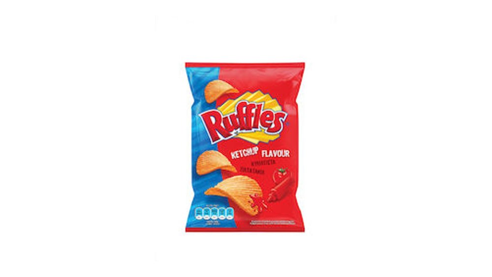 Ruffles Κυματιστά Πατατάκια με Ketchup