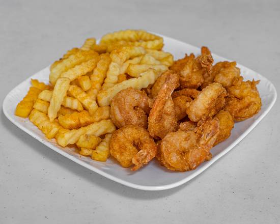 15 piece fried shrimp and fries
