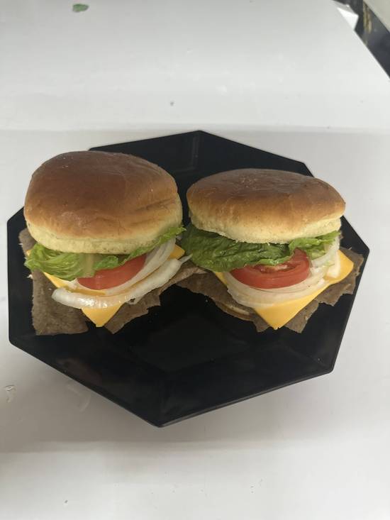 2 gyro cheese burger