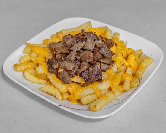 Cheese Fries with Chop Chop Gyro Meat