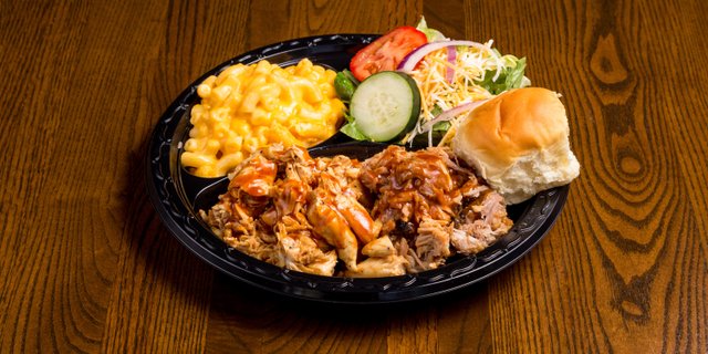 BBQ Pork and Chopped BBQ Chicken