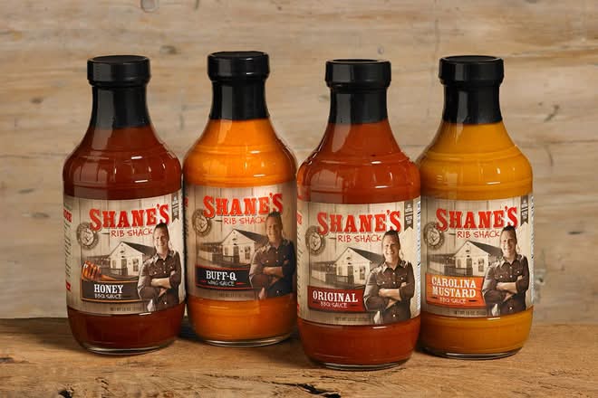 MUSTARD BBQ SAUCE BOTTLE