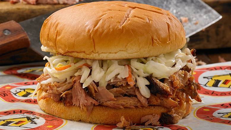 SMOTHERED PORK SANDWICH