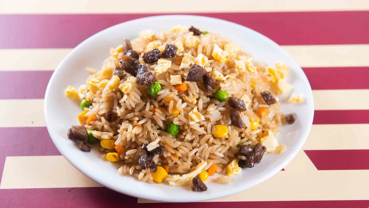 36. Beef Fried Rice with Egg and Vegetables Whole Portion