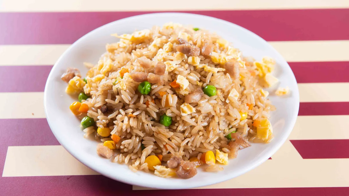 37. Pork Fried Rice with Egg and Vegetables Half Portion