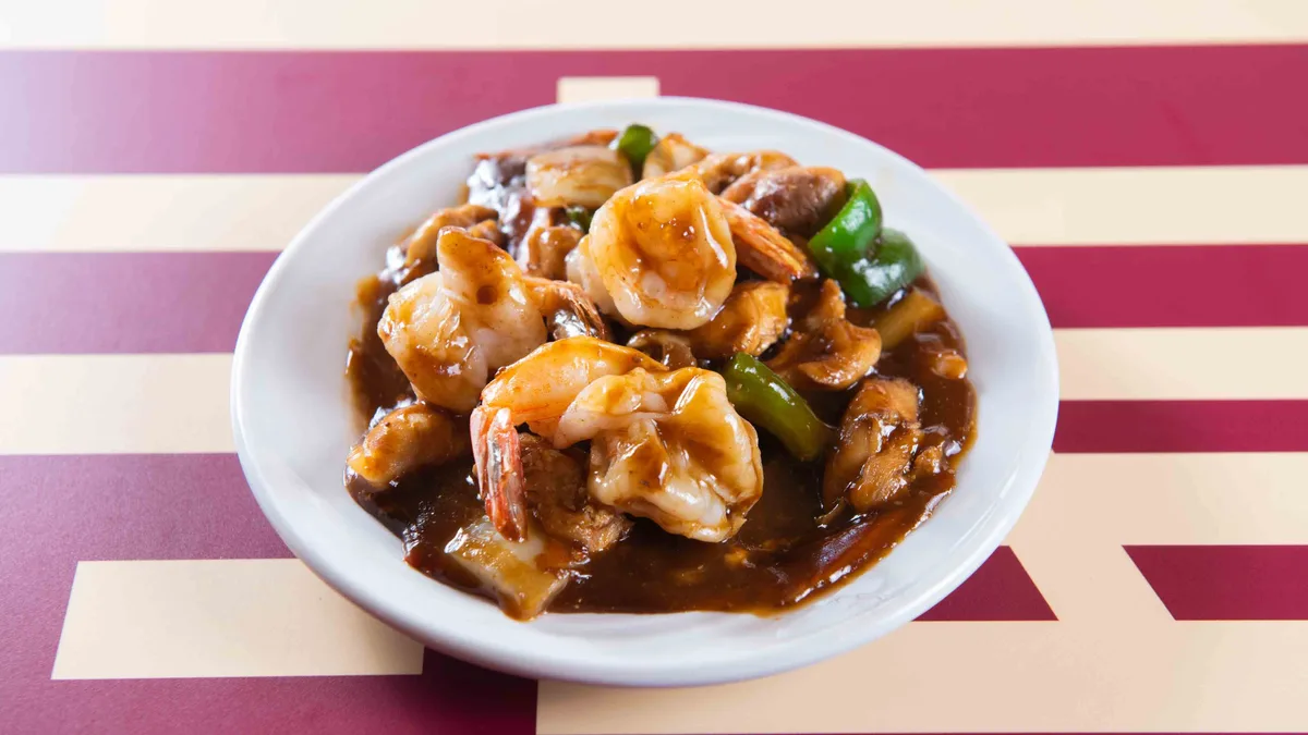 91. Kung Pao Prawns Whole Portion