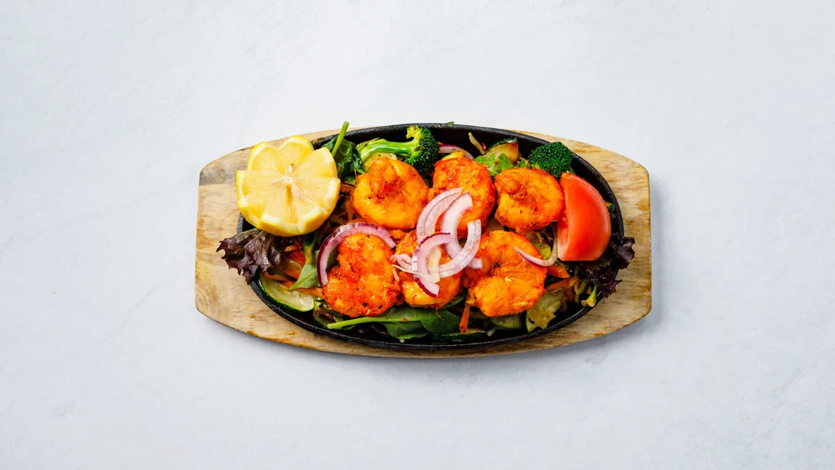 Grill shrimp
