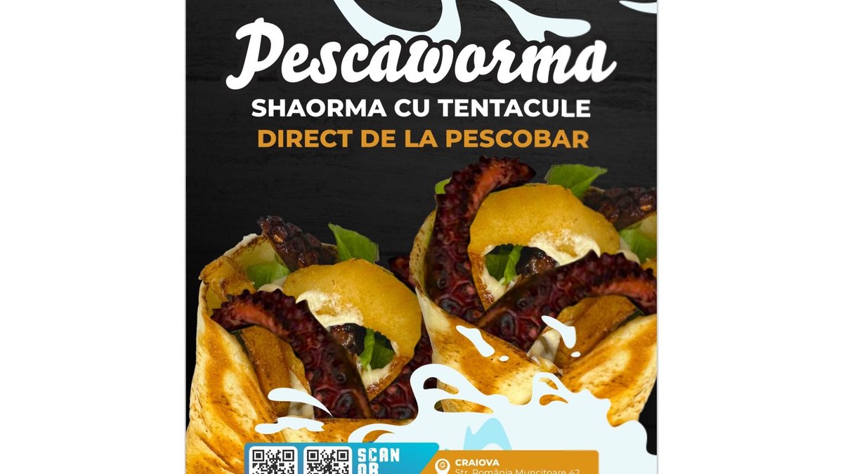 PESCAWORMA - SHAORMA CU TENTACULE DE CARACATITA