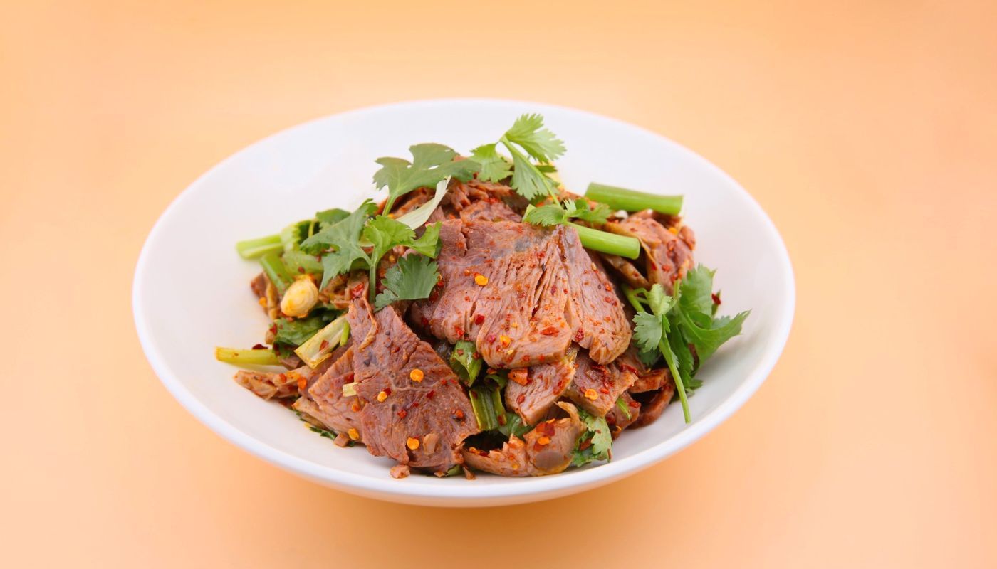 Dry Mixed Braised Beef With Chili Pepper (Big Spicy) 干拌牛肉🌶️🌶️🌶️