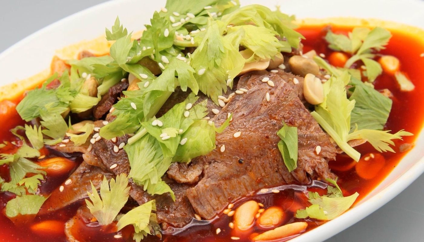 Sliced Beef Combination In Spicy Sauce(Medium Spicy) 夫妻肺片🌶️🌶️
