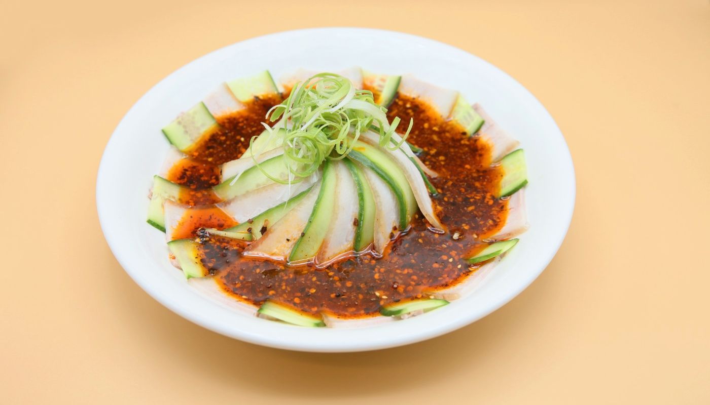 Sliced Pork and Cucumber In Garlic Sauce (Small Spicy) 蒜泥白肉🌶️