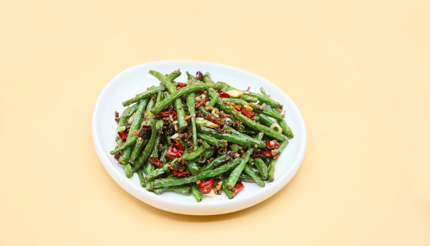 Stir-Fried Green Bean With Ground Pork (Small Spicy) 干煸四季豆🌶️