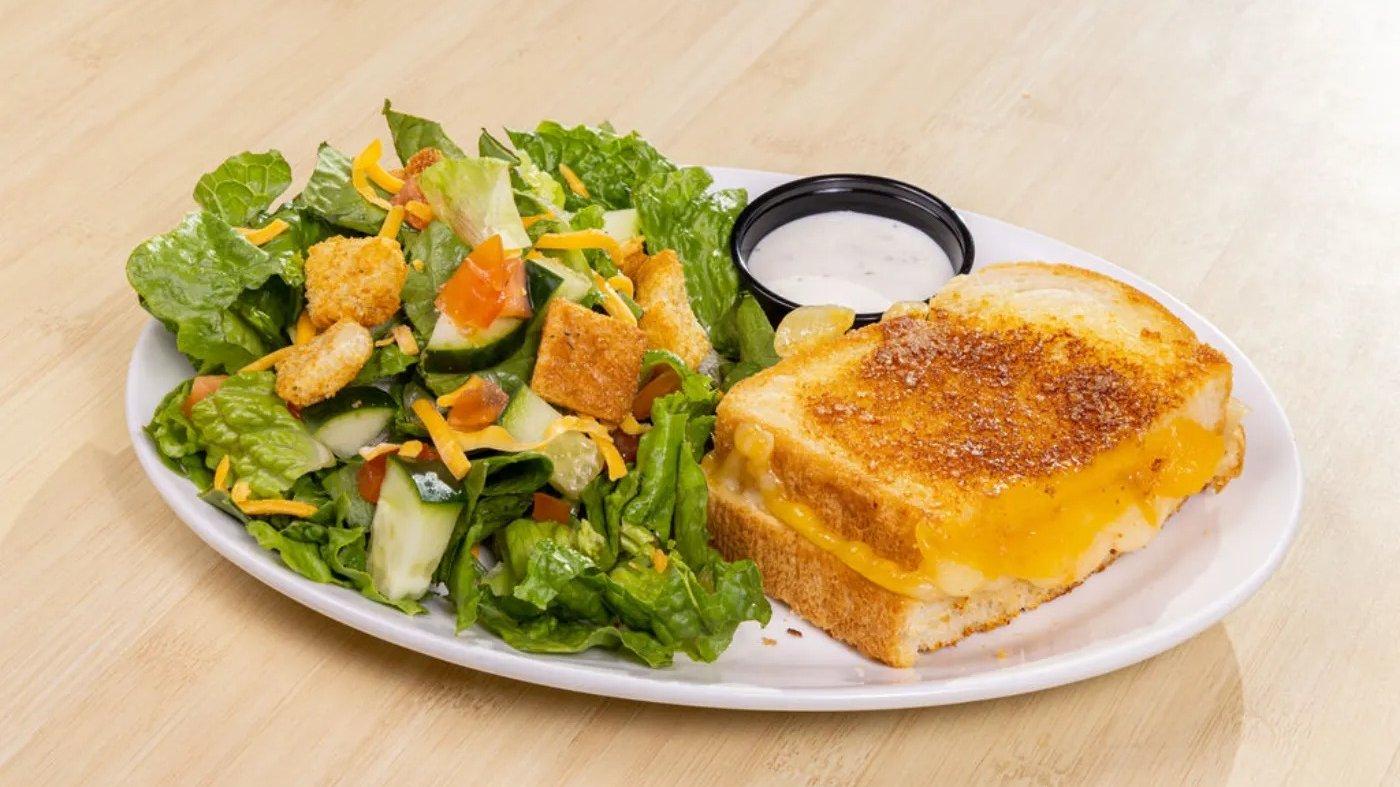 Half Grilled Ham and Three Cheese Melt