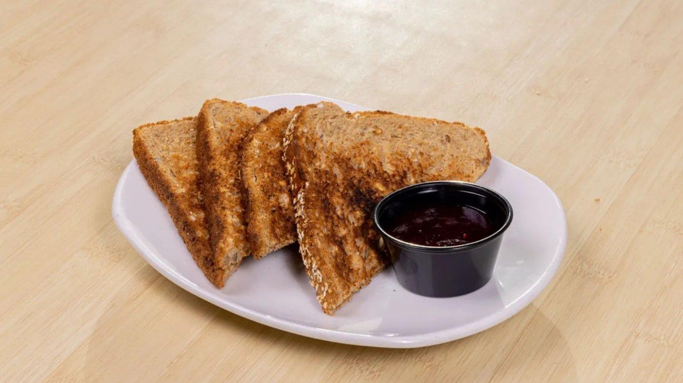 Side of Toast and Jam