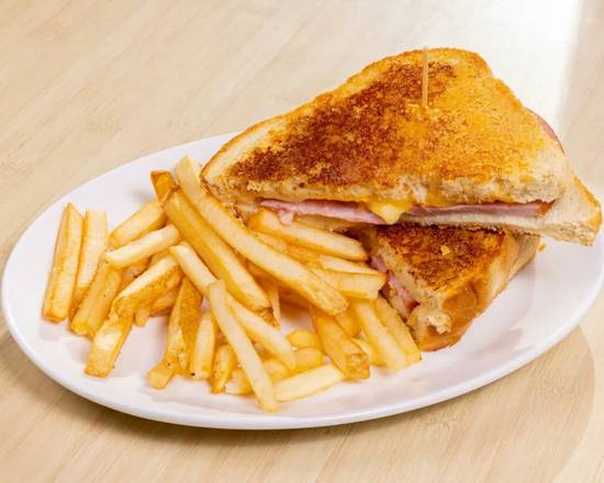 Grilled Ham and Three Cheese Melt