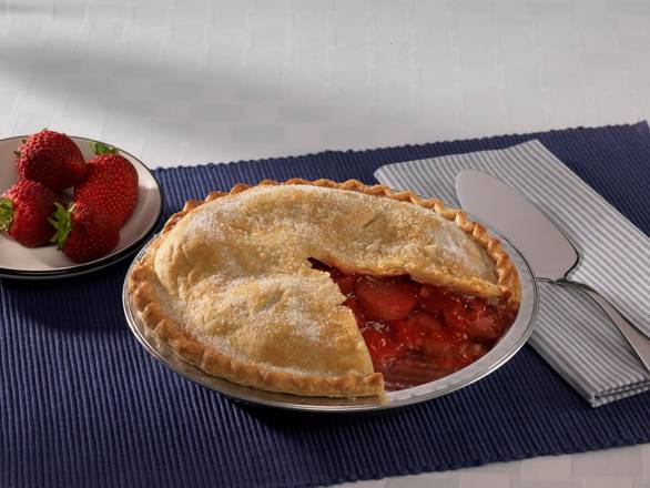 Whole Strawberry Rhubarb Pie