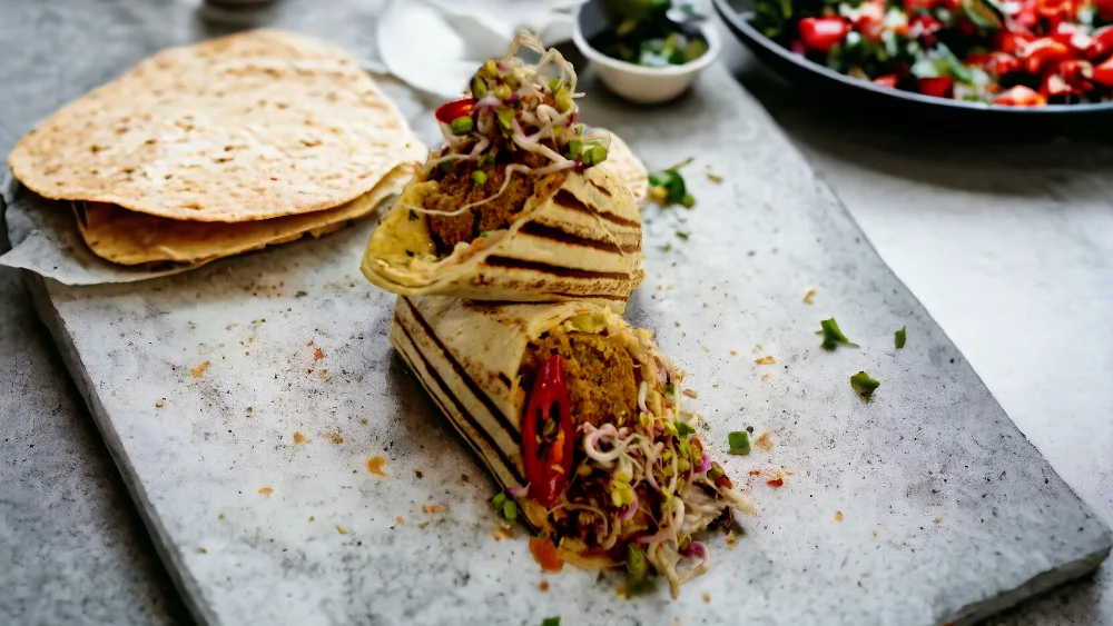 Falafel kebab lavashis
