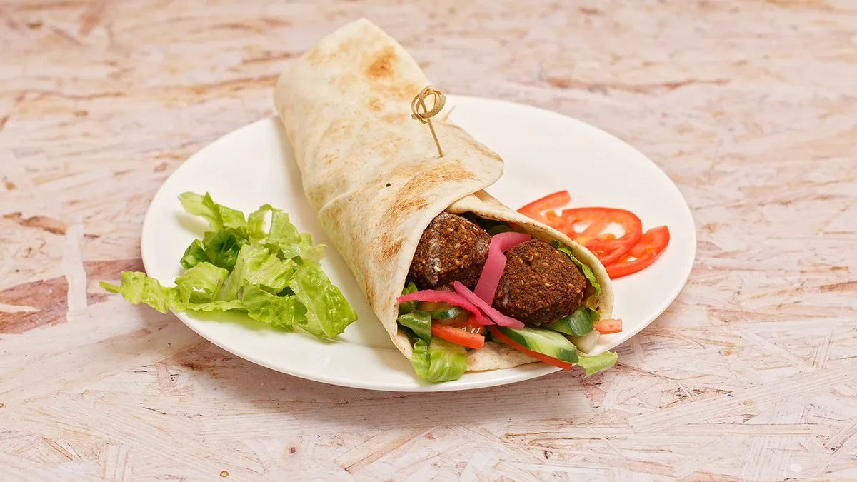 Falafel in Arabic Pita