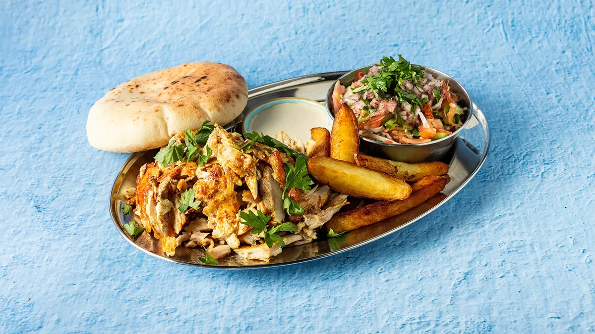 Spring Chicken Shawarma Plate