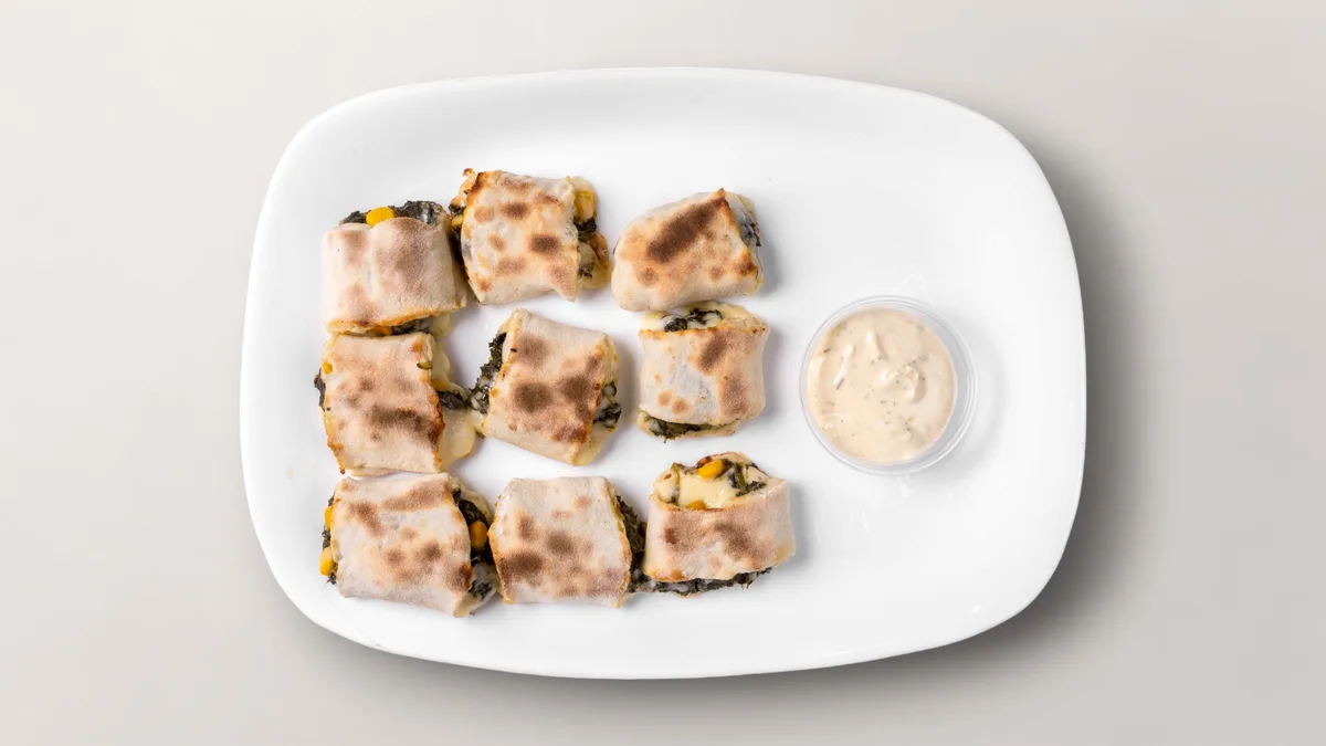 Pizzabrötchen Spinat