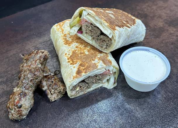 Beef Kafta Kabob Wrap