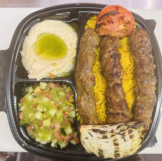 Beef Kofta Kabob Plate